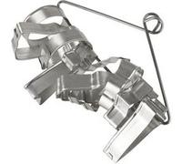 Zenker Set 7731 - Lot de 10 emporte-pièces de Noël sur cintre pour biscuits, inox argent 4 x 4 cm