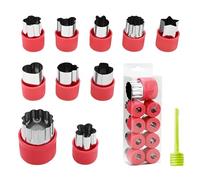 Lot de 10 emporte-pièces en acier inoxydable pour légumes, fruits, biscuits, pain, forme animale