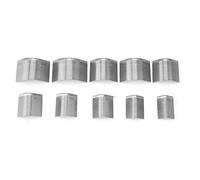 Lot de 10 Emporte Pièces en Cuir 2 à 18 mm Coupe-bordure en Cuir en Forme de V Outils du Cuir Poinçons Outil de Coupe Bordures de Cuir pour les Travaux Manuels Sangle Ceinture Portefeuille
