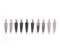 Lot de 10 enfile-aiguilles à crochet en acier pour machine à coudre à la main, aiguilles de point de croix, broderie, matelassage, argent, 5 cm