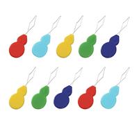Lot de 10 enfile-aiguilles en laiton en forme de gourde - Faciles à insérer - Pour machines à coudre - Pour raccommoder les vêtements - Couleurs aléatoires