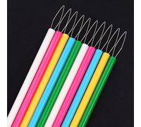 Lot de 10 enfile-aiguilles pour couture à la main, aide au fil pour machine à coudre, enfile-aiguilles en plastique, dispositif automatique de passe-fil, outil de perlage, couleurs aléatoires