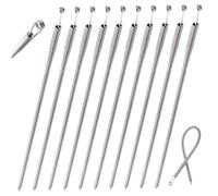 Lot de 10 enfile-fils de cordon de serrage de 22,9 cm - Ressort de flexion en métal - Enfile-corde pour pantalon à capuche - Outil de filetage efficace pour cordon de serrage - Fil de rechange