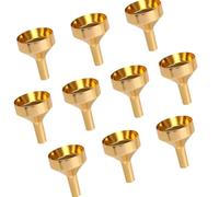 Lot de 10 entonnoirs de parfum en métal - Entonnoir cosmétique - Structure en métal pour un remplissage confortable - Bouteilles sans déversement