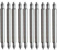 Lot de 10 entre-cornes à ressort Eichmüller - 28 mm - En acier inoxydable de qualité - Pour les bracelets de montre - Diamètre : 1,5 mm