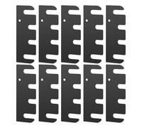 Lot de 10 entretoises de charnière de porte en acier inoxydable durable, inserts métalliques antirouille de 10,2 cm pour réglage du cadre d'armoire | Kit de réparation de charnière dissimulée pour