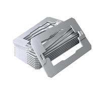 Lot de 10 entretoises de sortie électriques en acier inoxydable - Cales de réparation de réceptacle - Entretoises de boîte murale pour appartement, lieu de travail, chantier de construction