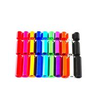 Lot de 10 entretoises de support en alliage d'aluminium M5 M6, manchons filetés hexagonaux internes, goujons hexagonaux,Rouge,M6x25mm