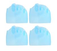 Lot de 10 entretoises flexibles pour les orteils - Correcteur de marteau - Titre de produit pour la liste des séparateurs orthopédiques - Kit de soulagement de bunion - Contient cinq trous avant en