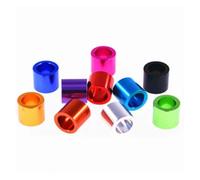 Lot de 10 entretoises plates en aluminium colorées M2, M2.5, M3, M4, rondes creuses sans filetage, épaisseur 2 à 10 mm(Sliver,M3 10PCS_4MM(L))