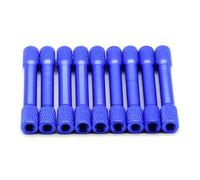 Lot de 10 entretoises SpeedyFPV M3 en aluminium, moletées, 35 mm de longueur, anodisées (bleu)