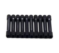 Lot de 10 entretoises SpeedyFPV M3 en aluminium, moletées, 35 mm de longueur, anodisées (noir)