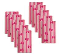 Lot de 10 enveloppes à bulles élégantes avec nœud en ruban pour livraison express recyclables