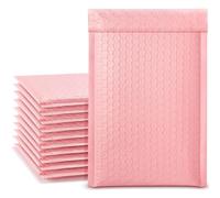 Lot de 10 enveloppes à bulles roses auto-scellantes - Enveloppes cadeaux épaisses rembourrées avec bulles, One Size, Autres pierres précieuses