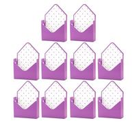 Lot de 10 enveloppes de Saint-Valentin pliables élégantes en papier pour anniversaire, remise de diplôme, fête de mariage, mère, petite amie, femme
