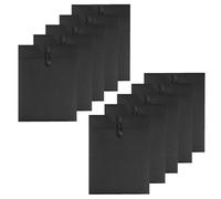 Lot de 10 enveloppes en papier kraft A4 avec fermeture à cordon, porte-documents, pochettes de rangement pour documents, reçus, bureau, école, maison