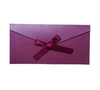 Lot de 10 enveloppes en papier nacré pour cadeaux, invitations de mariage, d'entreprise, cadeaux, travaux manuels, violet et rouge, 22 x 10,8 cm