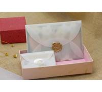 Lot de 10 enveloppes en papier transparent pour cartes postales, invitations de mariage, emballage cadeau, 8,9 x 5,8 cm