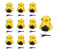 Lot de 10 épingles à cheveux 3D uniques en forme de canard pour femmes et filles