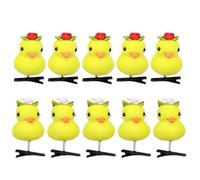 Lot de 10 épingles à cheveux en forme de petit canard jaune - Accessoires à cheveux amusants pour, femmes, camarades de classe, amis ou parents