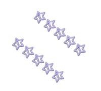 Lot de 10 épingles à cheveux en forme d'étoile pour queue de cheval de mariage