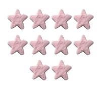 Lot de 10 épingles à cheveux en peluche en forme d'étoile - Pinces à cheveux - Force de serrage stable - Couleur macaron - Accessoires d'automne et d'hiver
