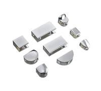 Lot de 10 épingles d'étagère en alliage de zinc pour armoires sans cadre - Lot de 10 pour armoire de cuisine, bibliothèque, placard (8)