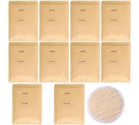 Lot de 10 éponges de bain jetables de luxe emballées individuellement pour les invités ; propre et hygiénique ; brosse de douche multifonction pour voyage, spa et massage ; éponge exfoliante pour le