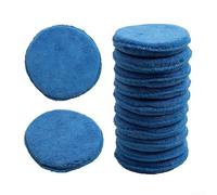 Lot de 10 éponges de polissage de voiture en microfibre pour cirage, nettoyage, tableau de bord, cuir et jupes 12,7 cm