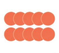Lot de 10 éponges de polissage rondes de 75 mm pour cirage et polissage de voiture - 25 mm d'épaisseur - Convient à tous les types de peintures et vernis