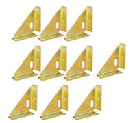 Lot de 10 équerres à angle droit haute résistance pour renforcer les bibliothèques et les bureaux avec des matériaux robustes en acier inoxydable
