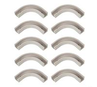 Lot de 10 équerres d'angle de tuyau en polyéthylène à 90 degrés pour purificateur d'eau, tube RO, clips de fixation en plastique robuste (1,27 cm)