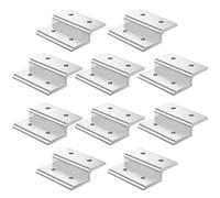 Lot de 10 équerres d'angle en forme de Z pour montage des équerres d'angle en aluminium extrudé en T