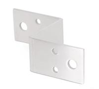 Lot de 10 équerres d'angle en métal à 90 degrés multifonctionnelles en acier inoxydable épais en forme de Z (60 mm)