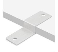 Lot de 10 équerres d'angle en métal à 90 degrés multifonctionnelles en acier inoxydable épais en forme de Z