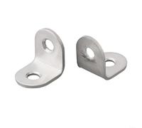 Lot de 10 équerres en forme de L en acier inoxydable à 90 degrés pour renfort d'angle dans les meubles en bois, étagères, tables et armoires