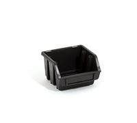 Lot de 10 Ergo Boîte de tri compartiments caisses de rangement empilables Plastique Noir Taille 1 116 x 112 x 75 mm