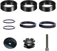 Lot De 10 Espaceurs De Guidon De Vélo En Alliage D'aluminium Pour Potence De Vélo De Route 11/8 Avec Capuchon De Jeu De Direction Ahead Fourche Vtt Entretoises 2 Mm/5 Mm/10 Mm