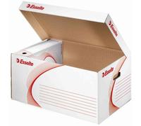 Esselte - Boîte de Rangement en Carton avec Couvercle, Stockage des Boîtes d'Archive