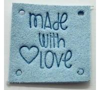 Lot de 10 étiquettes à coudre faites à la main, en cuir faites à la main, 10 couleurs au choix, étiquettes carrées avec trous et faites à la main, étiquettes en cuir pour jeans, sacs et chapeaux DIY