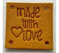 Lot de 10 étiquettes à coudre faites à la main, en cuir faites à la main, 10 couleurs au choix, étiquettes carrées avec trous et faites à la main, étiquettes en cuir pour jeans, sacs et chapeaux DIY