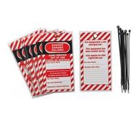Lot de 10 étiquettes de consignation 'Ne pas mettre en marche' - FTH THIRARD - 091133 Noir G
