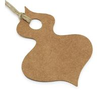 Lot de 10 étiquettes en carton personnalisées pour cadeaux, idéal pour noms, dates et phrases 4 x 5,5 cm