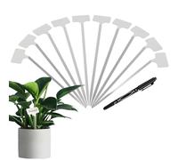 Lot de 10 étiquettes imperméables en acier inoxydable pour plantes succulentes, fleurs et semis