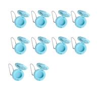 Lot de 10 étuis de rangement pour rouge à lèvres - Design rose - Compact - Format voyage - Pour gloss à lèvres - Cadeau de Saint-Valentin - Kit d'accessoires de maquillage, bleu, Beauté de masse