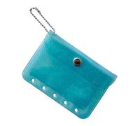 Lot de 10 étuis pour cartes Pp - Transparents - Imperméables - Pochettes de rangement - Porte-cartes étanches pour une utilisation quotidienne - Porte-cartes transparent résistant à l'eau, bleu
