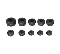 Lot de 10 extracteurs de boulons avec dents en spirale pour retirer les boulons endommagés, les vis cassées, les écrous et les boulons, extracteur de boulons arrondis et filetage