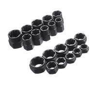 Lot de 10 extracteurs de boulons et écrous métriques endommagés, dents en spirale pour fixations rouillées, outils de filetage pour réparation et entretien automobiles