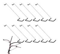 Lot de 10 extracteurs de branches d'arbres fruitiers - Outil de de 36,1 cm avec manchon de protection pour redresser la cour, l'agriculture, l'entretien du sol, le compostage et la plantation