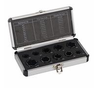 Lot de 10 extracteurs de vis endommagés, kit de Retrait d'écrous avec Dents coupées en Spirale, Outils en Acier allié au Chrome Vanadium Dur pour boulons arrondis ou endommagés de